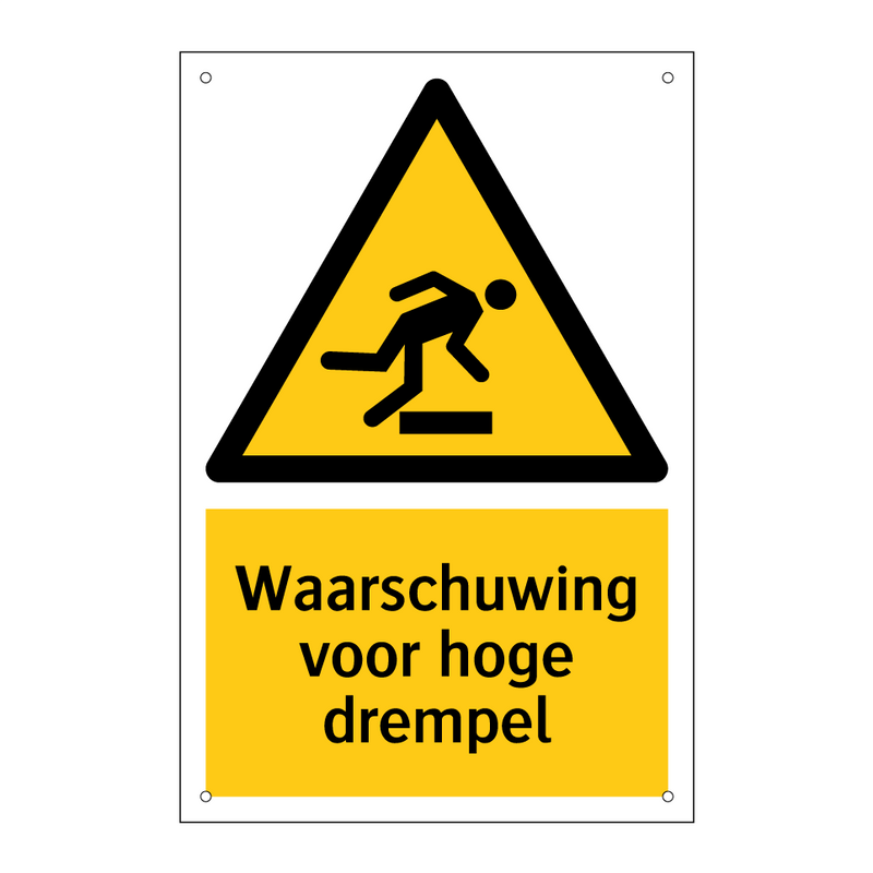 Waarschuwing voor hoge drempel