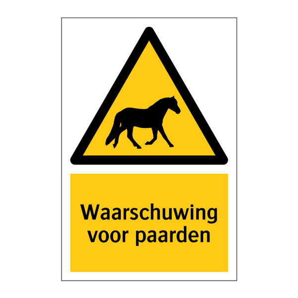 Waarschuwing voor paarden