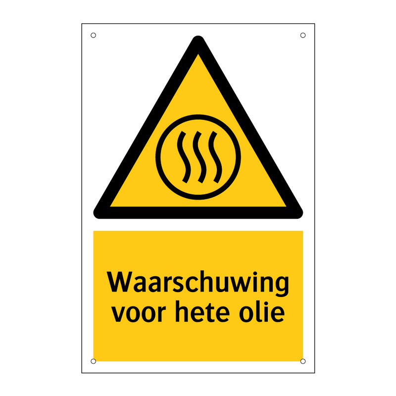 Waarschuwing voor hete olie