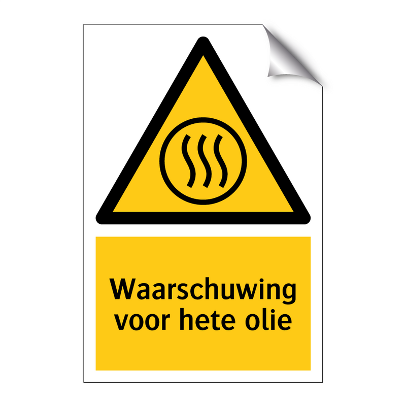 Waarschuwing voor hete olie