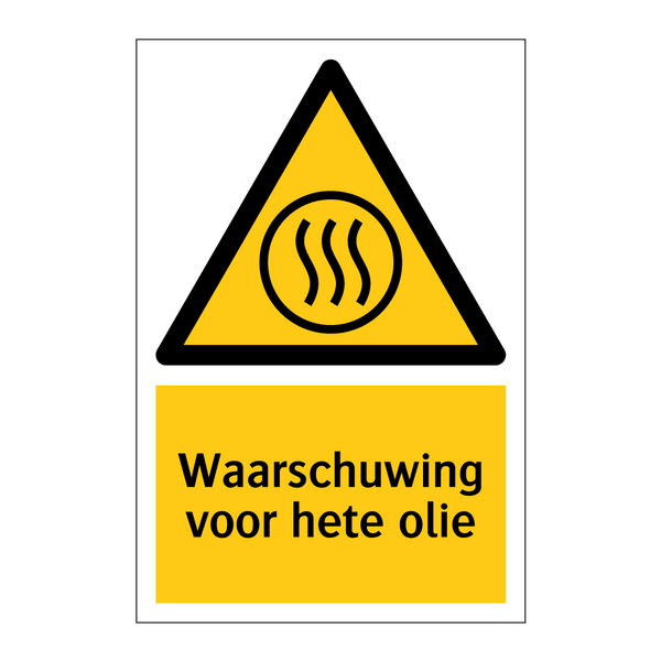 Waarschuwing voor hete olie