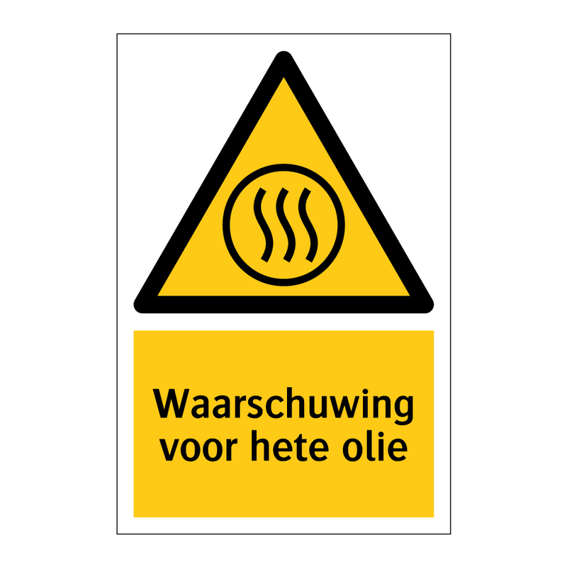 Waarschuwing voor hete olie