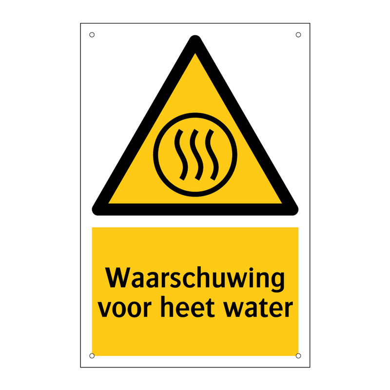 Waarschuwing voor heet water