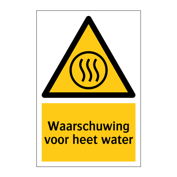 Waarschuwing voor heet water