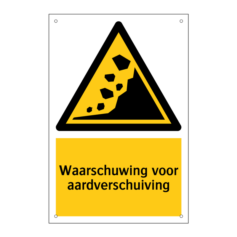 Waarschuwing voor aardverschuiving