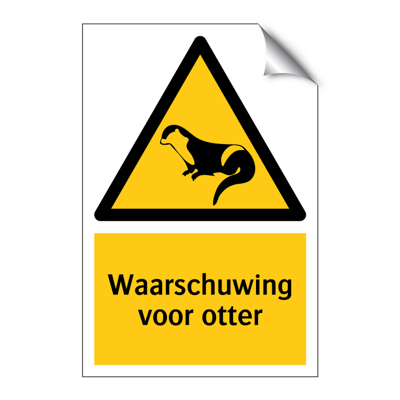 Waarschuwing voor otter