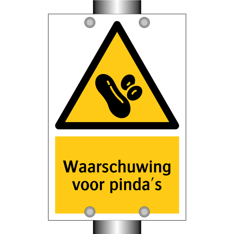 Waarschuwing voor pinda's