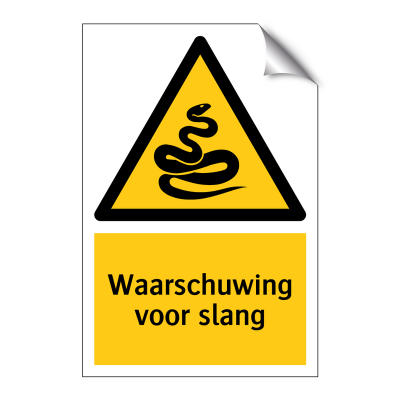 Waarschuwing voor slang