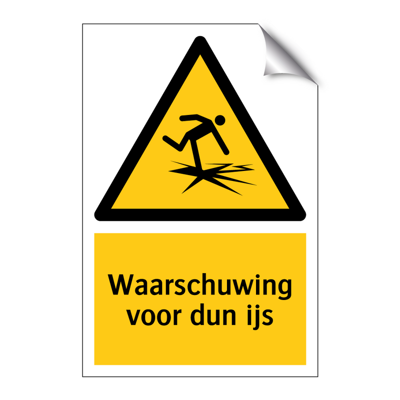 Waarschuwing voor dun ijs