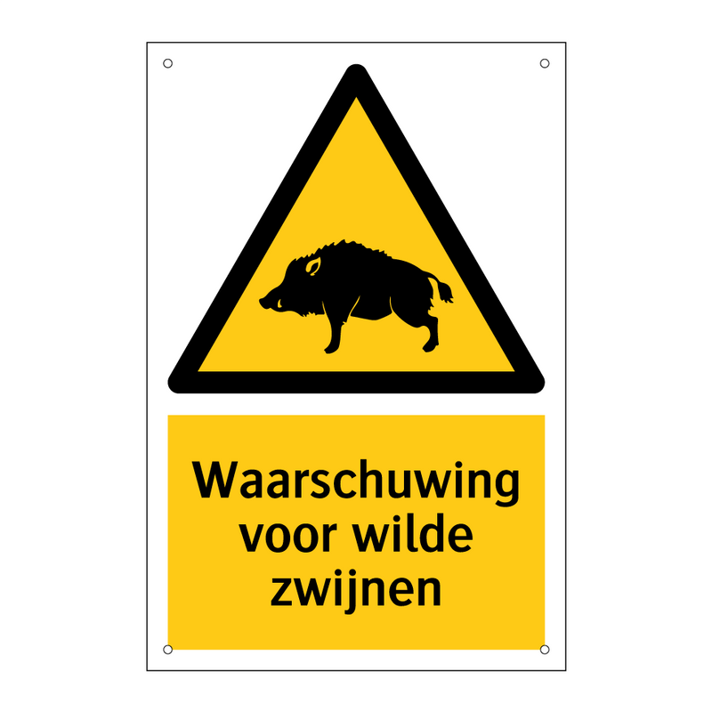 Waarschuwing voor wilde zwijnen