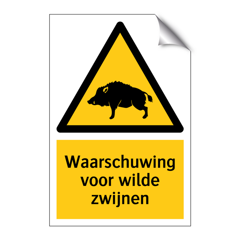 Waarschuwing voor wilde zwijnen