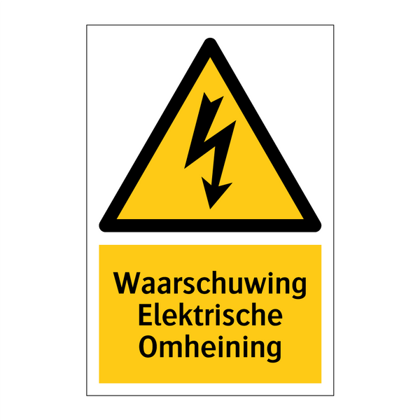 Waarschuwing Elektrische Omheining