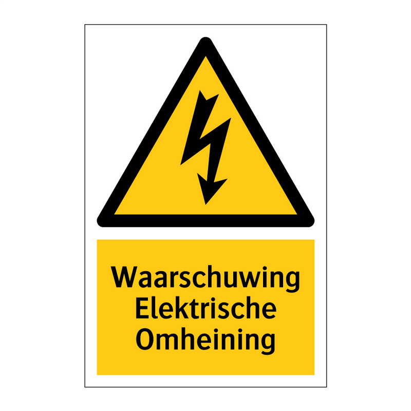 Waarschuwing Elektrische Omheining