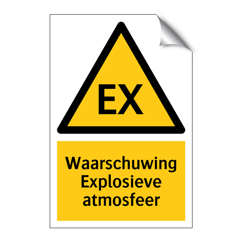 Waarschuwing Explosieve atmosfeer