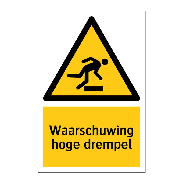 Waarschuwing hoge drempel