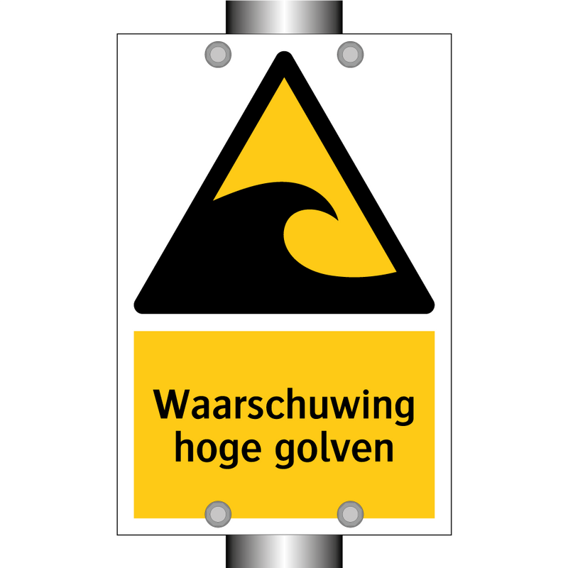 Waarschuwing hoge golven