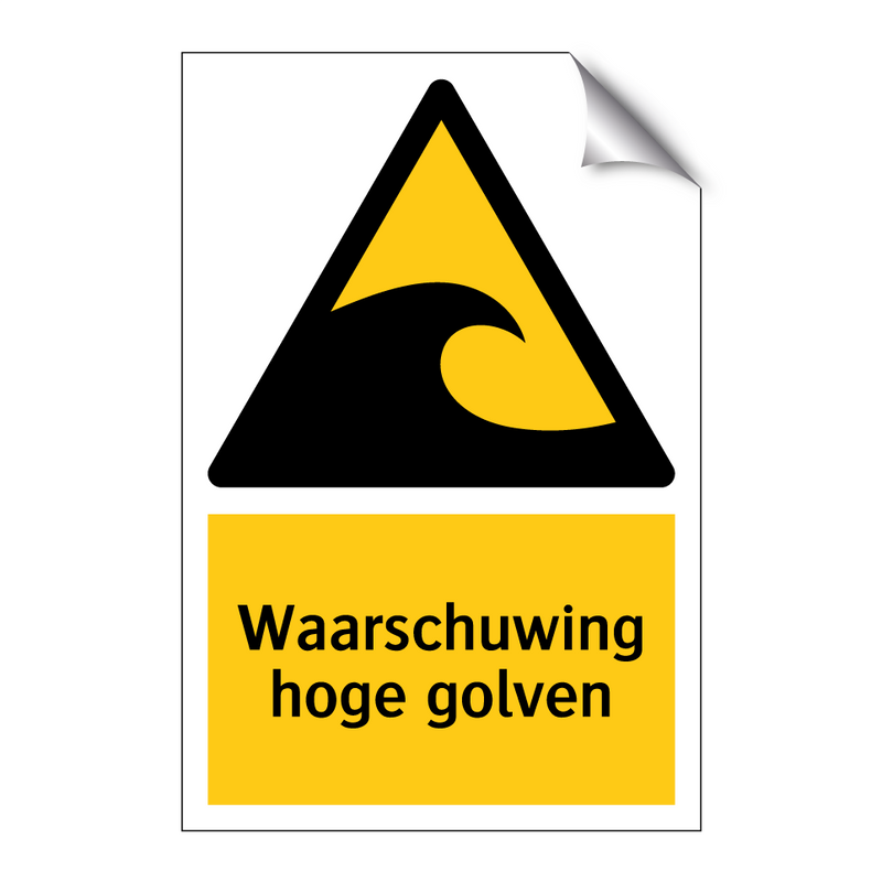 Waarschuwing hoge golven