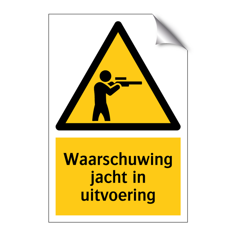 Waarschuwing jacht in uitvoering