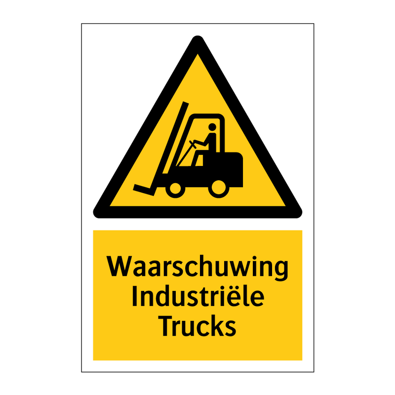 Waarschuwing Industriële Trucks