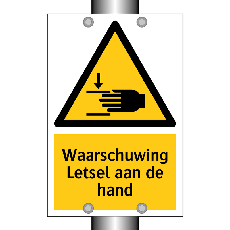 Waarschuwing Letsel aan de hand