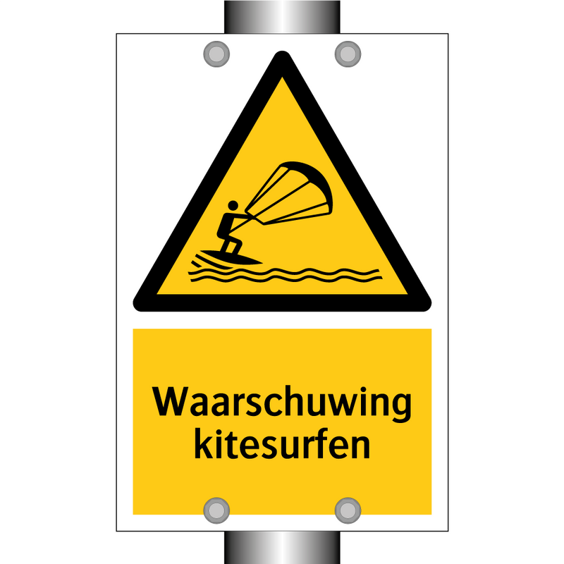 Waarschuwing kitesurfen