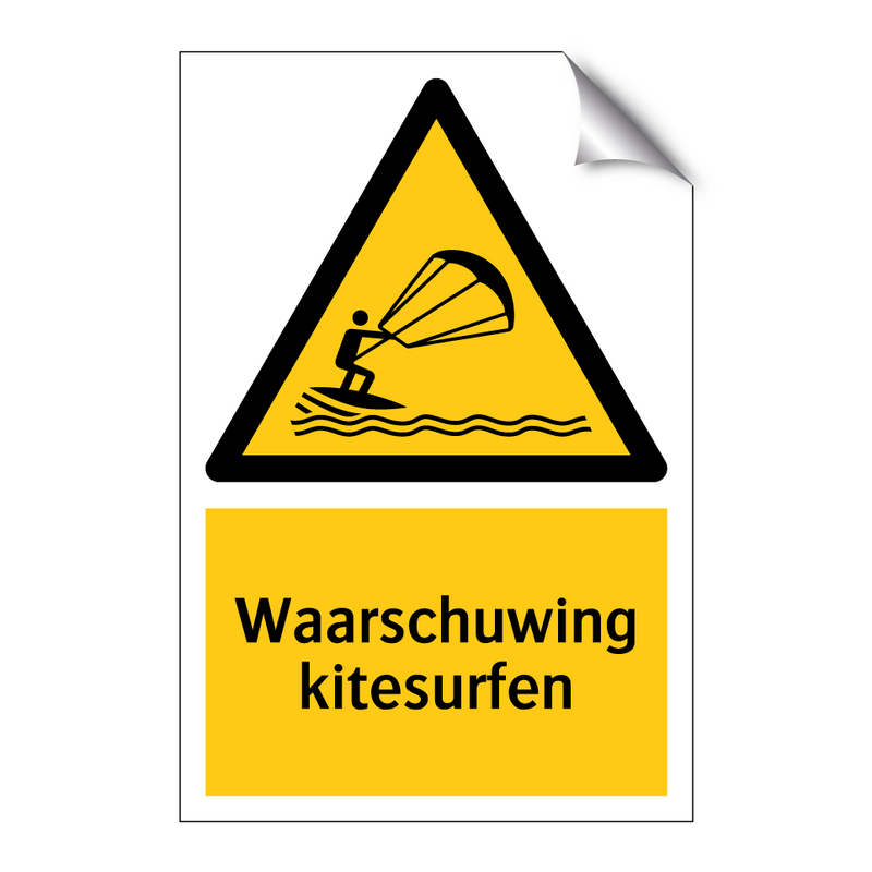 Waarschuwing kitesurfen