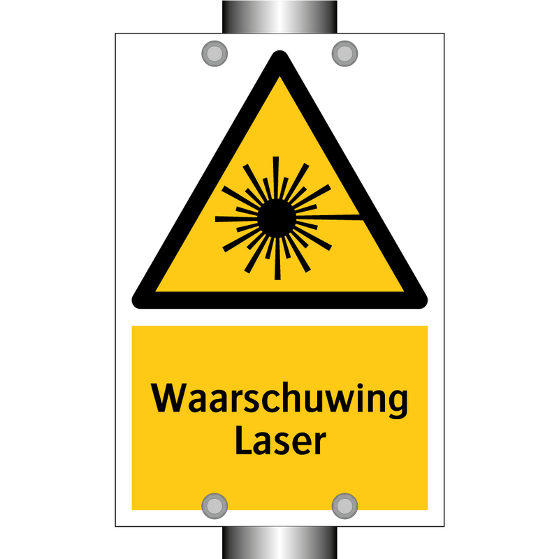 Waarschuwing Laser