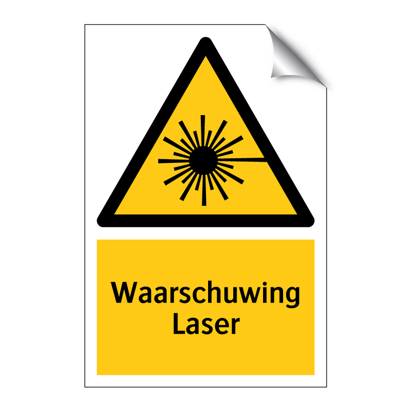 Waarschuwing Laser