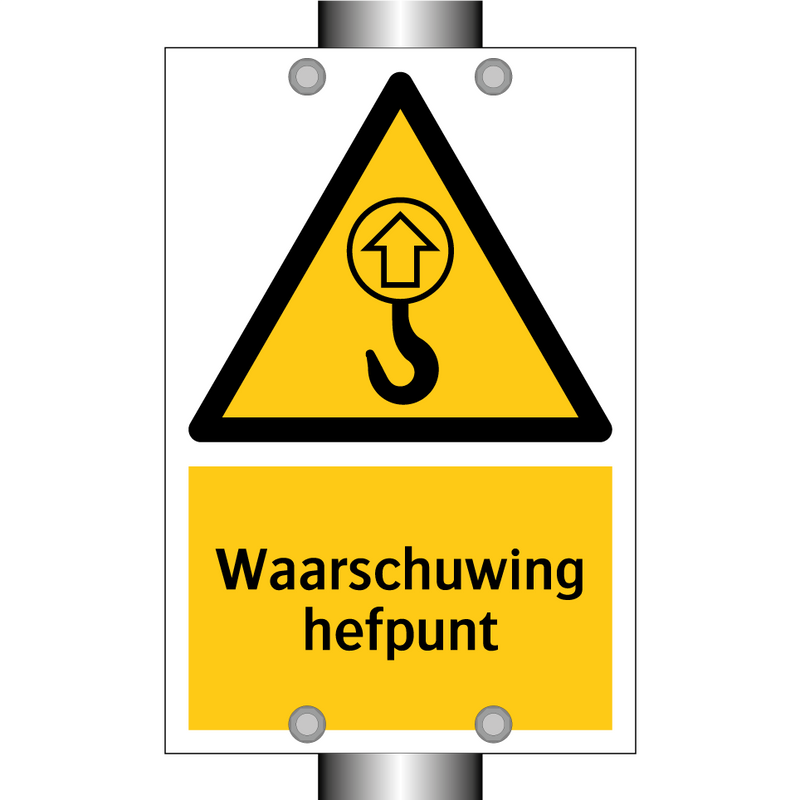 Waarschuwing hefpunt