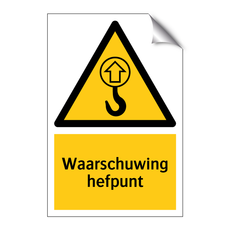 Waarschuwing hefpunt