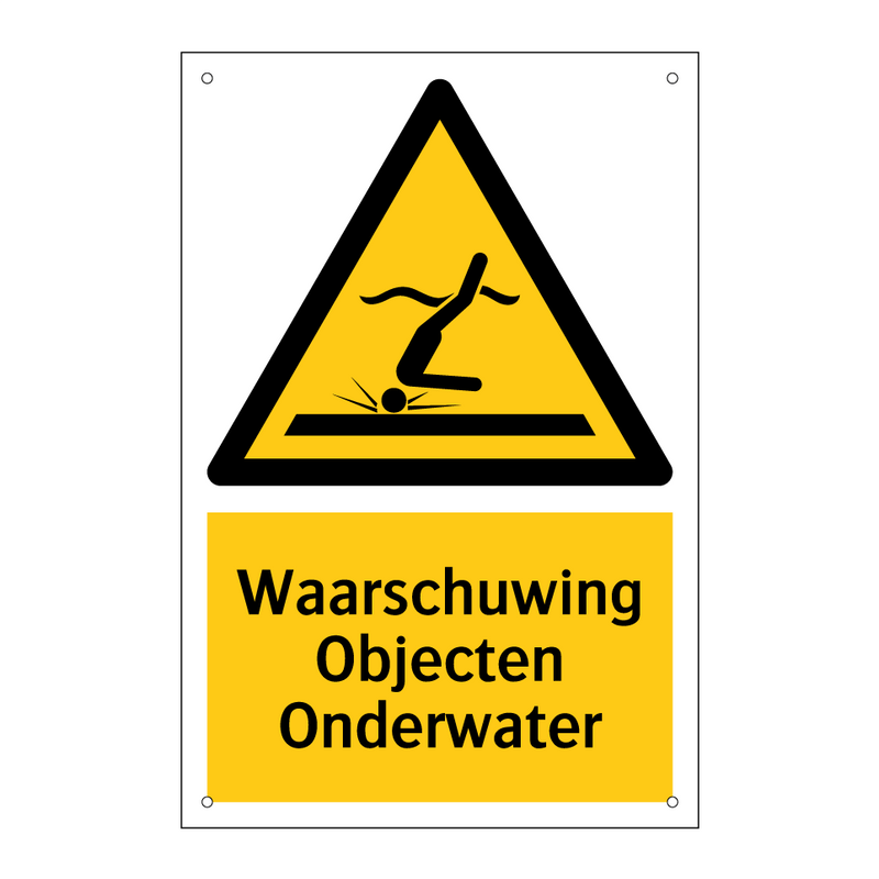 Waarschuwing Objecten Onderwater