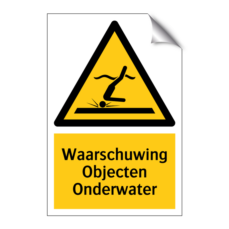 Waarschuwing Objecten Onderwater