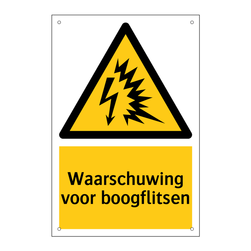 Waarschuwing voor boogflitsen