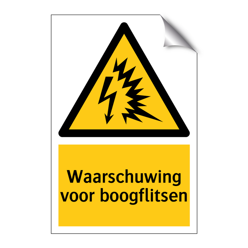 Waarschuwing voor boogflitsen