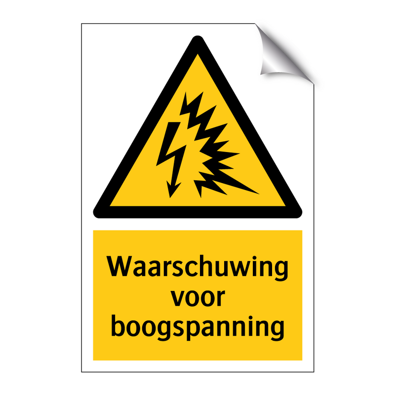 Waarschuwing voor boogspanning