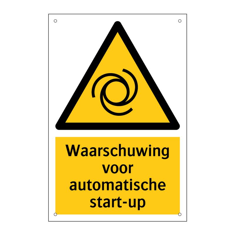 Waarschuwing voor automatische start-up