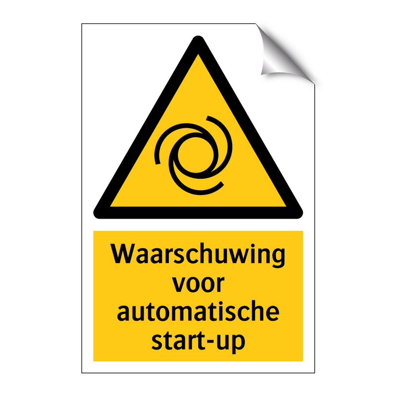 Waarschuwing voor automatische start-up