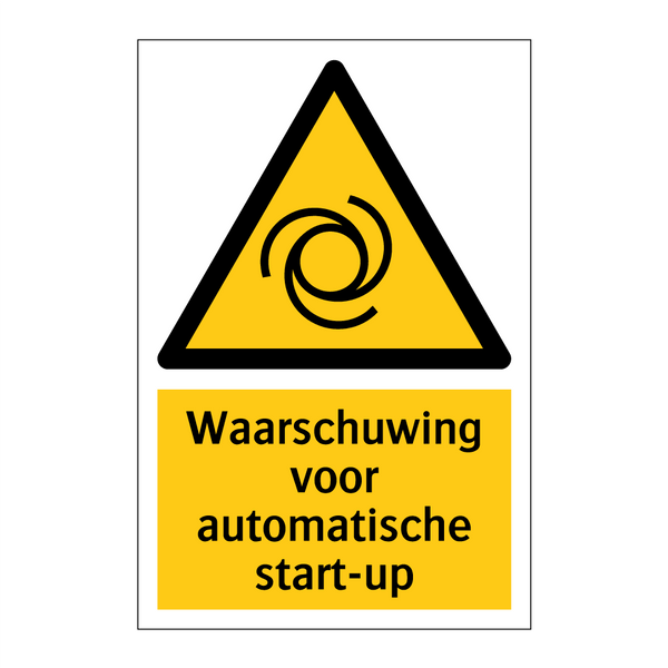 Waarschuwing voor automatische start-up