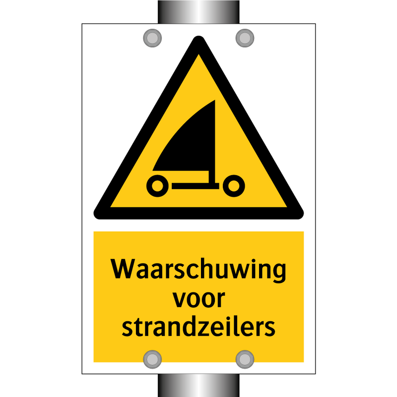 Waarschuwing voor strandzeilers