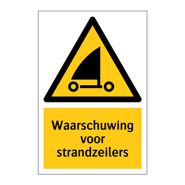 Waarschuwing voor strandzeilers