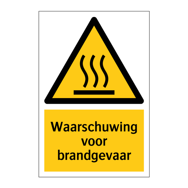 Waarschuwing voor brandgevaar