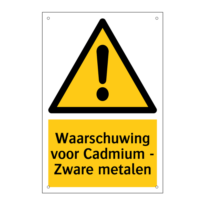 Waarschuwing voor Cadmium - Zware metalen