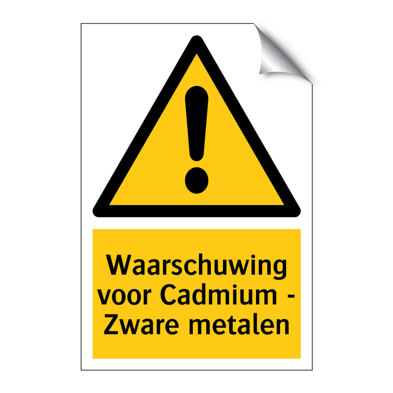 Waarschuwing voor Cadmium - Zware metalen