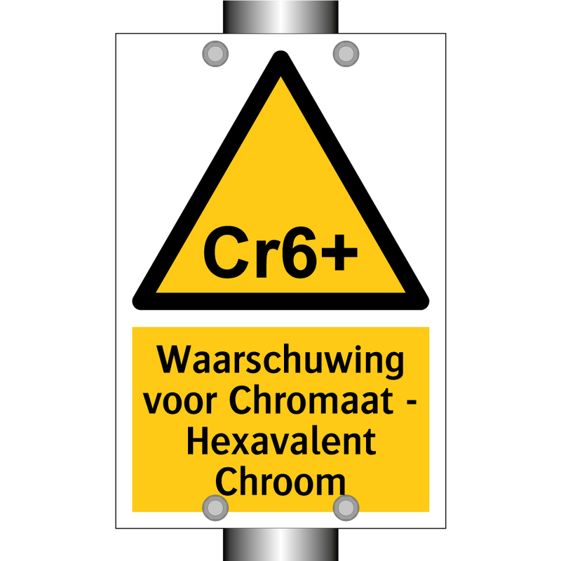 Waarschuwing voor Chromaat - Hexavalent Chroom