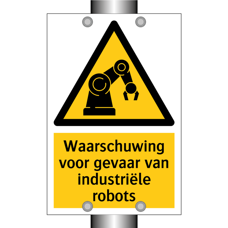 Waarschuwing voor gevaar van industriële robots