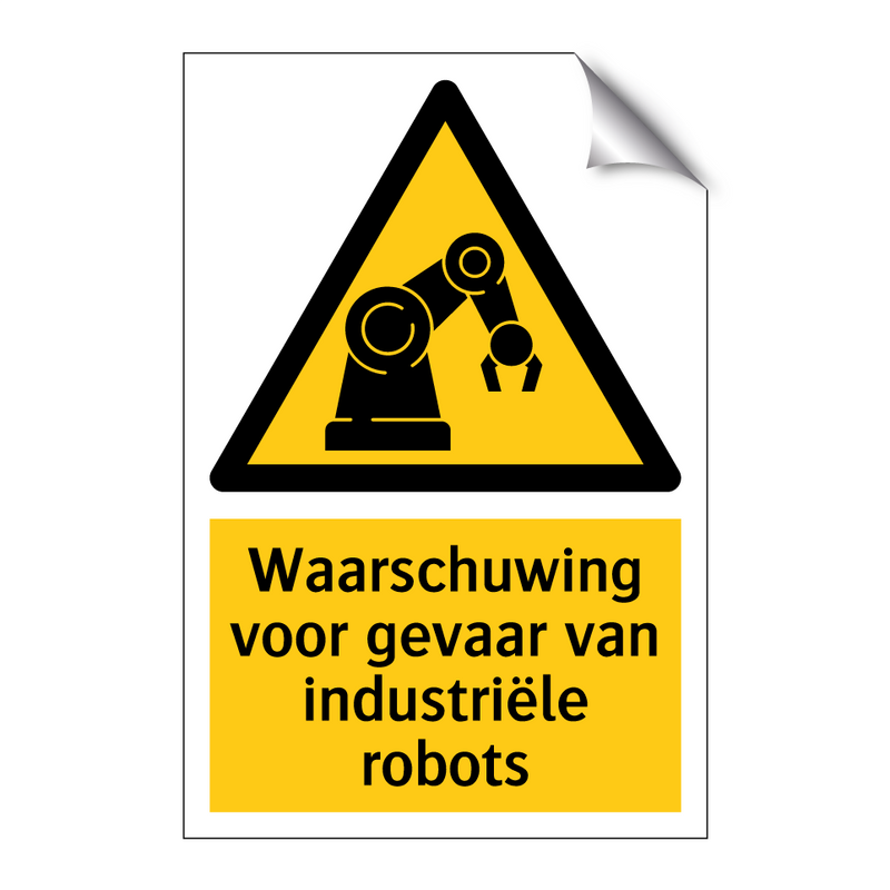 Waarschuwing voor gevaar van industriële robots