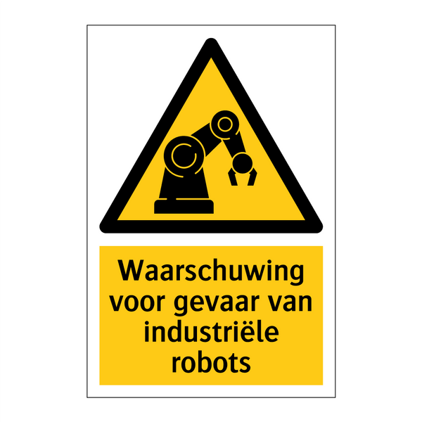 Waarschuwing voor gevaar van industriële robots