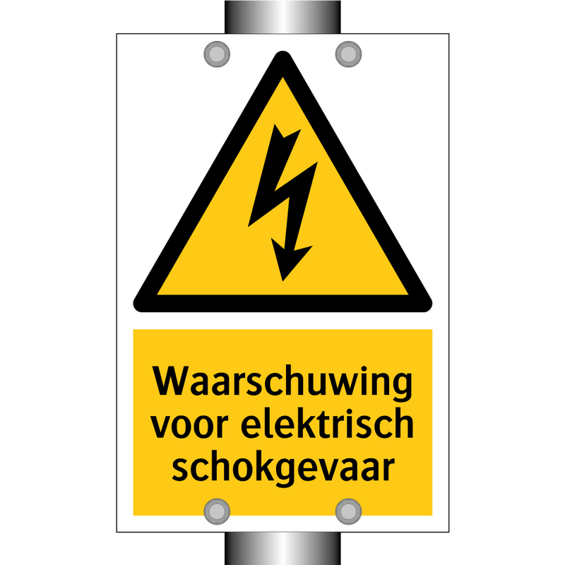 Waarschuwing voor elektrisch schokgevaar