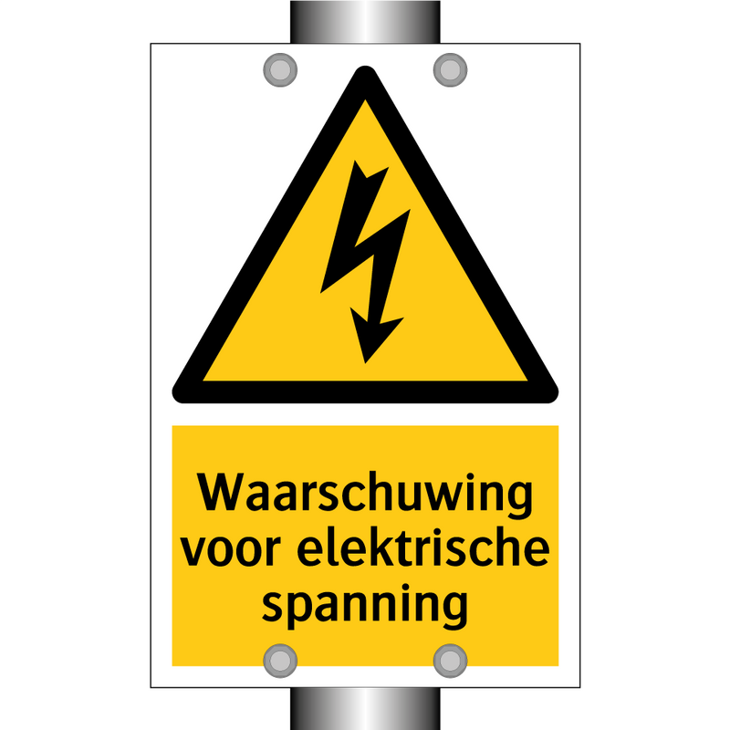 Waarschuwing voor elektrische spanning