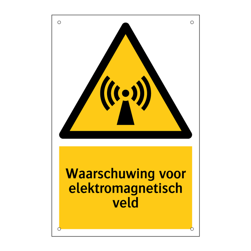 Waarschuwing voor elektromagnetisch veld